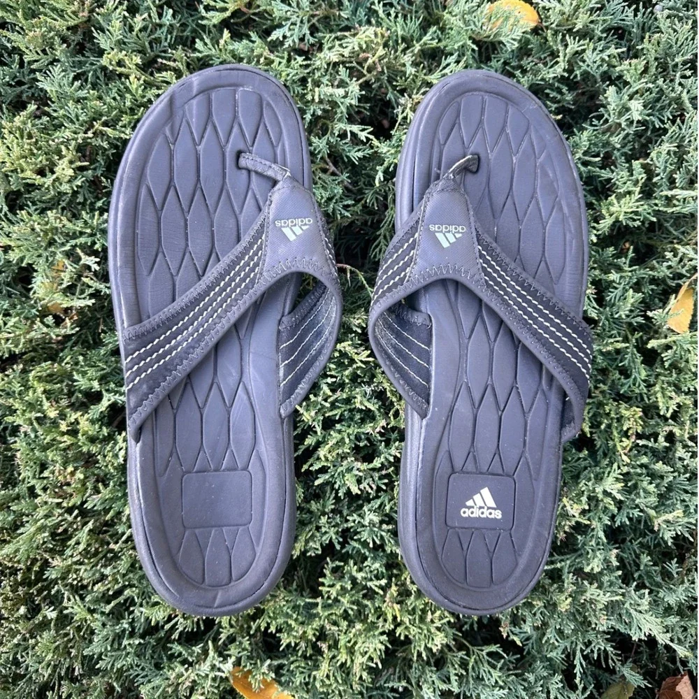 Adidas Raggmo Thong SC Men's Flip Flop Sandals‎ Size 9 Black